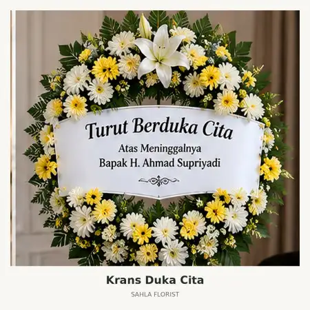 Krans Bunga Duka Baros